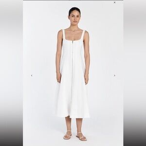 Dissh white linen dress